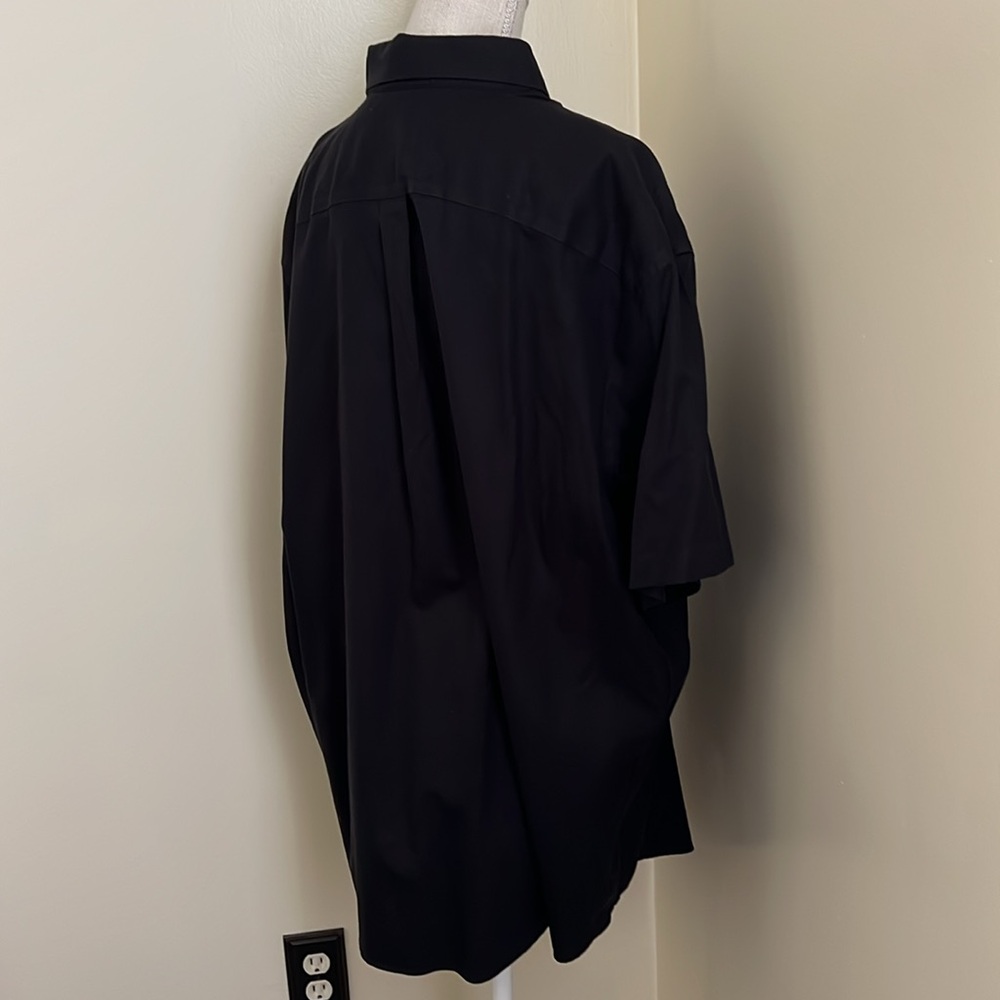 Roundtree & Yorke Black Casual Button Down Men Shirt - Picture 11 of 12